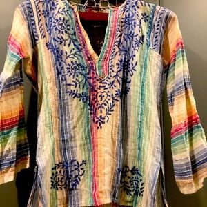 Vintage 1970s linen tunic